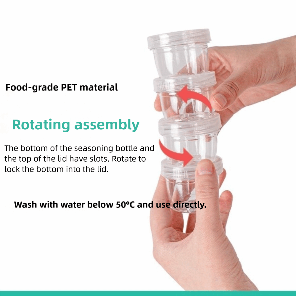 Spice Kit Compact - Portable Camping Spice Kit 5 Bottles