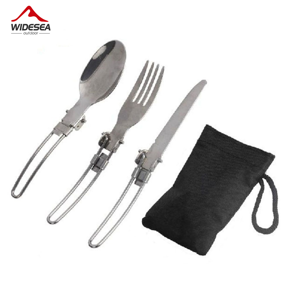 Camping Cooking And Cutlery Set - 3 pcs 1 set Portable Outdoor