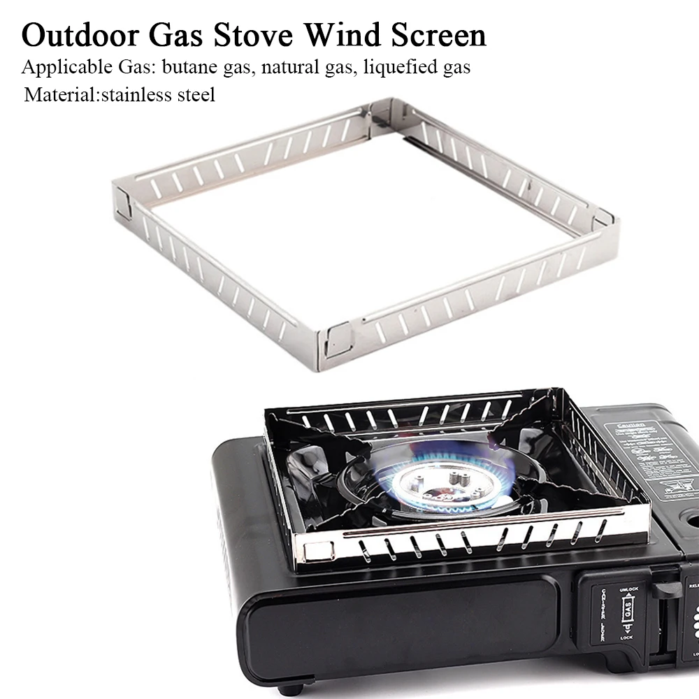 Outdoor Gas Stove Wind Screen  - Camping Cooking Heater recension och pris