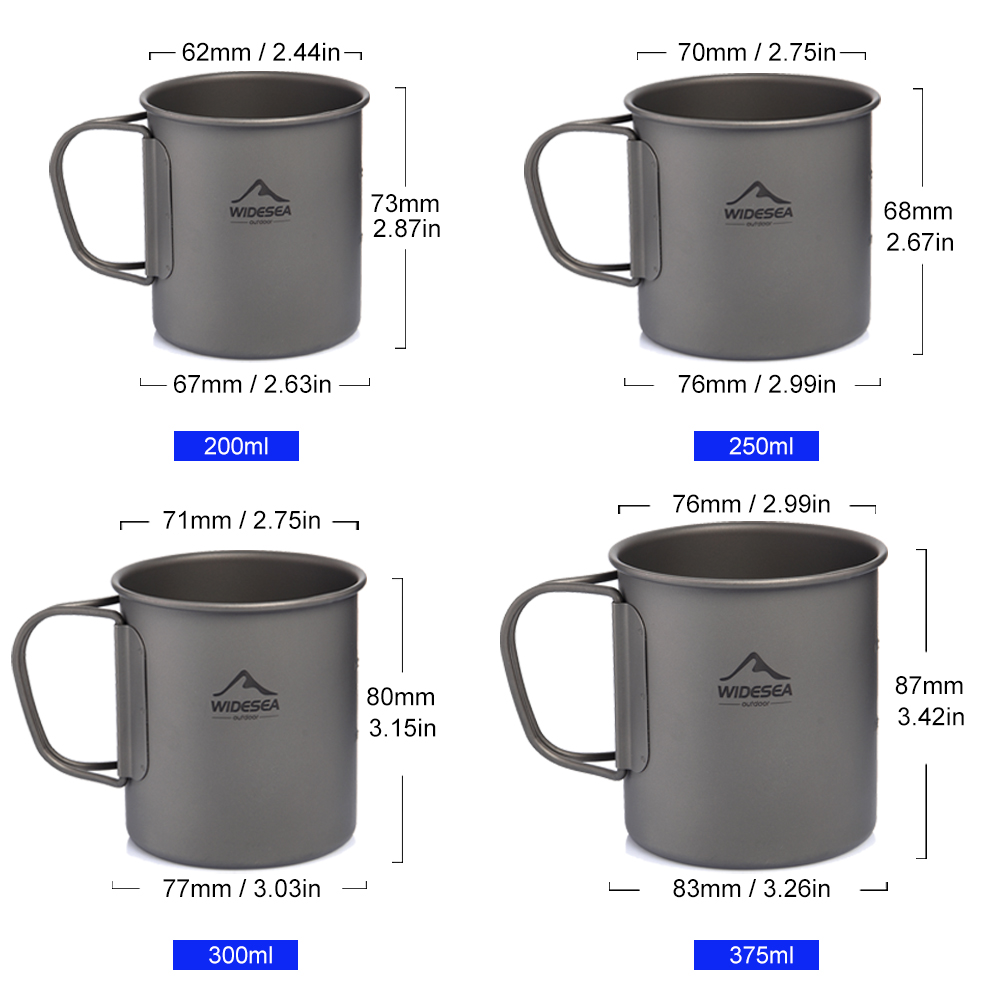 Widesea Camping Mug Titanium C - Camping Cooking Bundle recension och pris