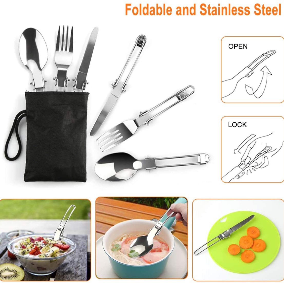 Outdoor Camping Cook Set with  - Camping Cooking Gear Set recension och pris
