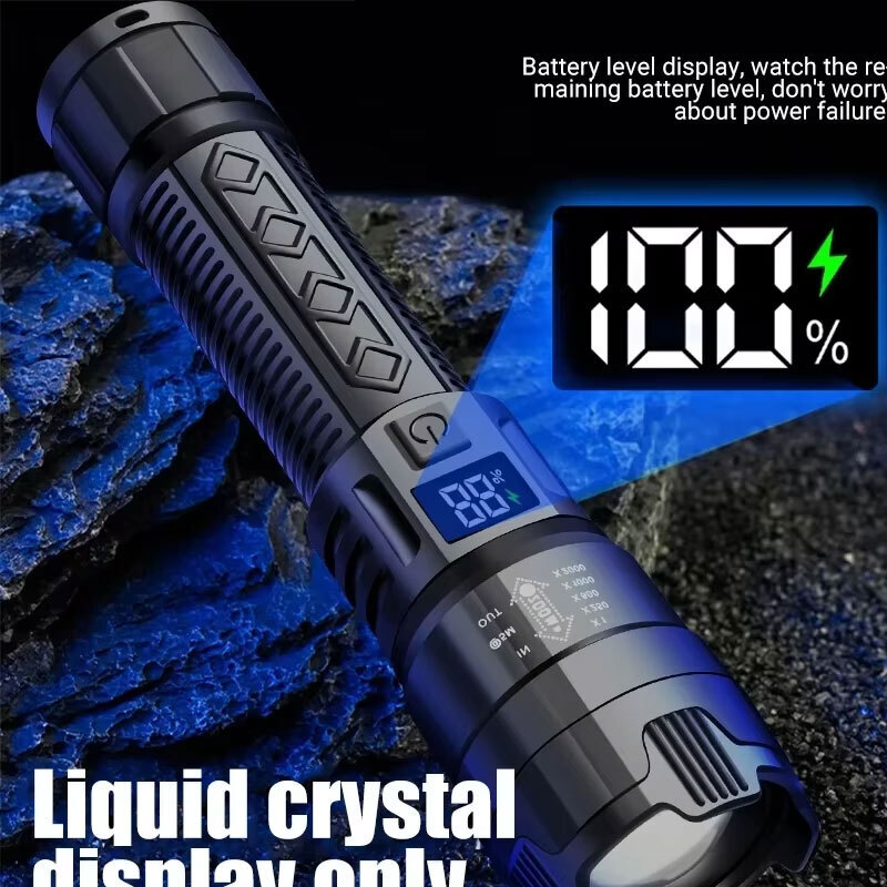 High Strong Power Led Flashlig - Camping Cooking Fish recension och pris