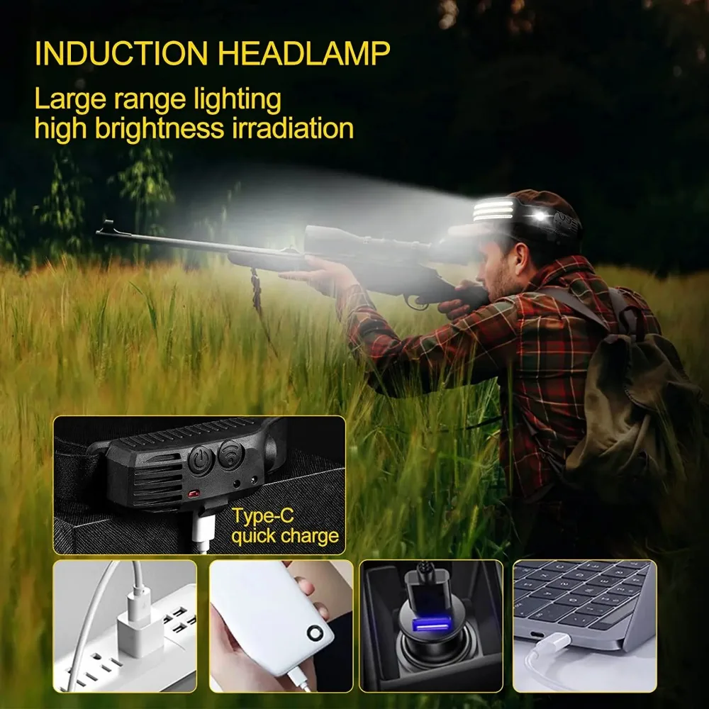 Rechargeable COB LED Induction - Camping Cooking Fish recension och pris