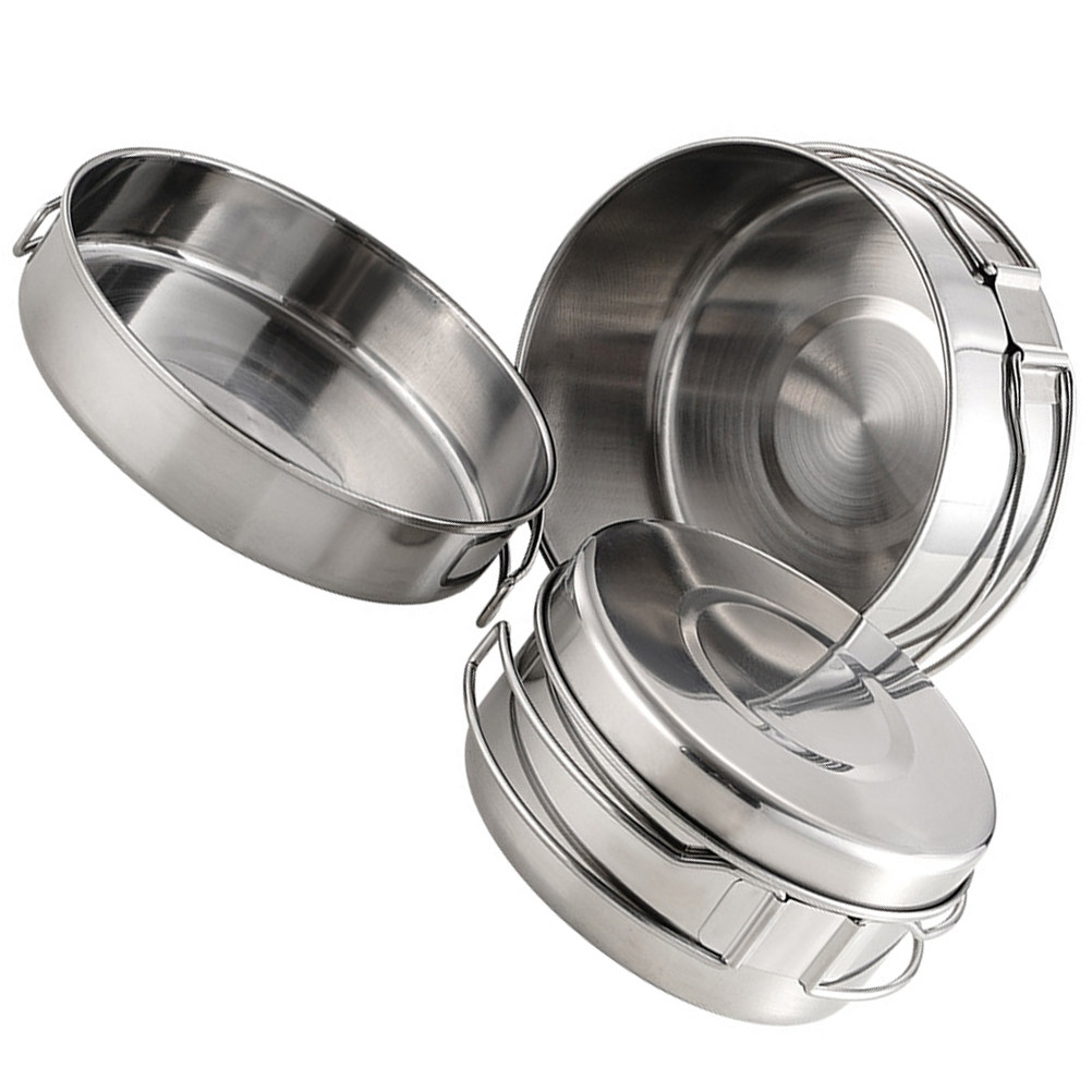 1Set Stainless Steel Camping C - Camping Cooking Pan Set recension och pris