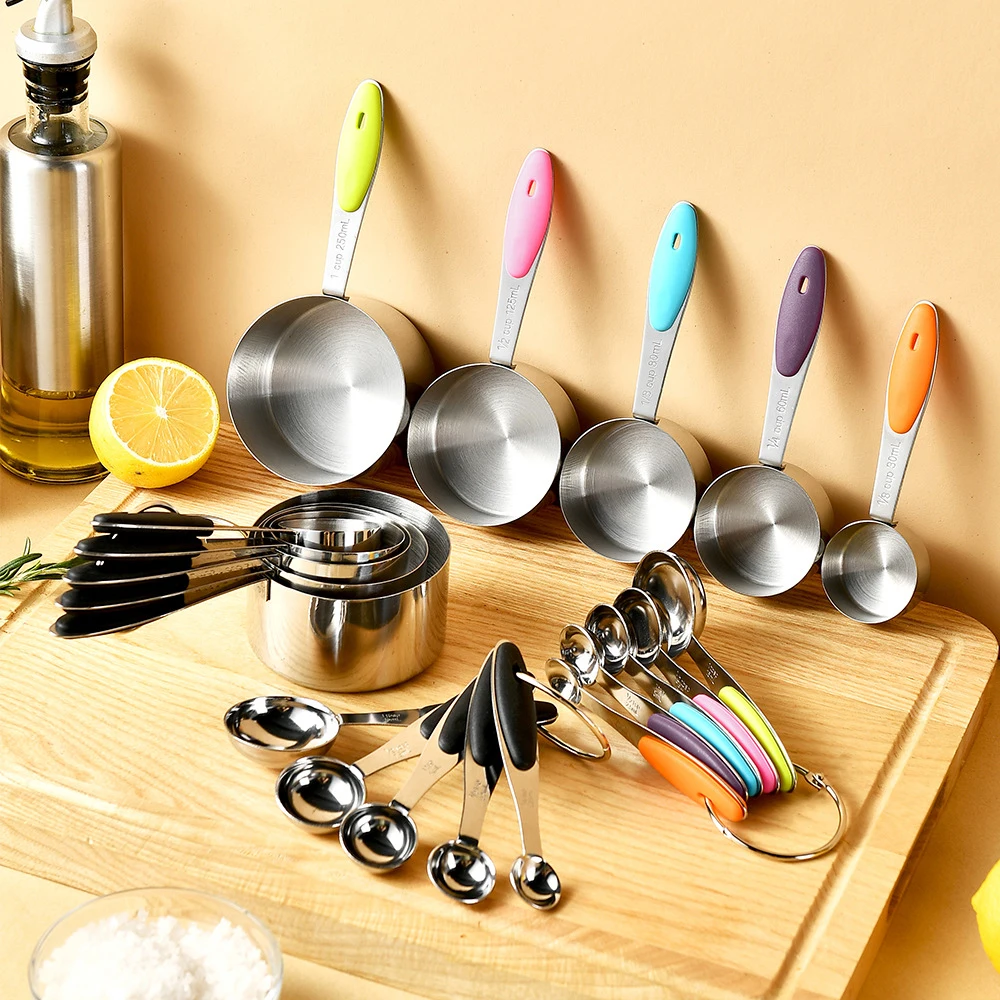 5/10Pcs Stainless Steel Measur - Camping Cooking Pan Set recension och pris