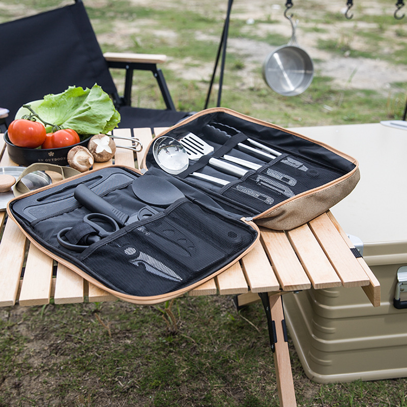 8pcs Camping Kitchen Cookware  - Camping Cooking And Cutlery Set recension och pris