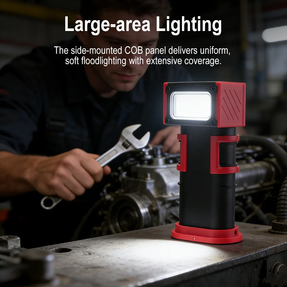 BORUiT COB LED Work Light 1000 - Camping Cooking Fish recension och pris