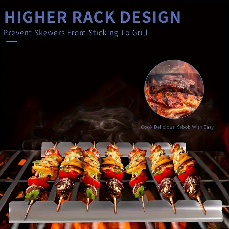 New Kebab Rack Kebab Stands Sk - Camping Cooking Utensil Holder recension och pris