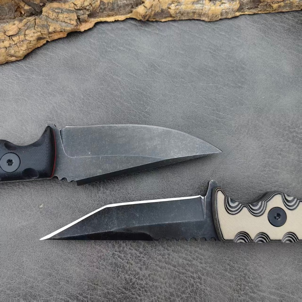 G10 Handle Outdoor 003 & 007 S - Camping Cooking Knife With Sheath recension och pris