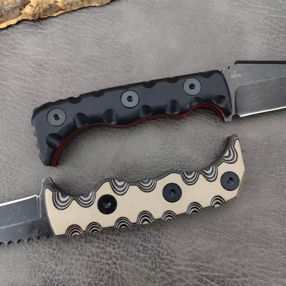 G10 Handle Outdoor 003 & 007 S - Camping Cooking Knife With Sheath recension och pris
