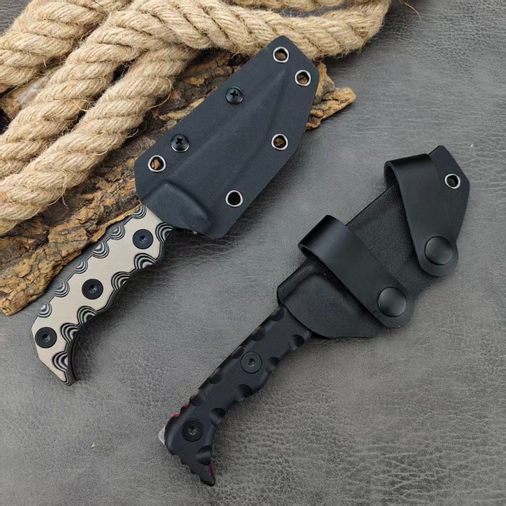 G10 Handle Outdoor 003 & 007 S - Camping Cooking Knife With Sheath recension och pris