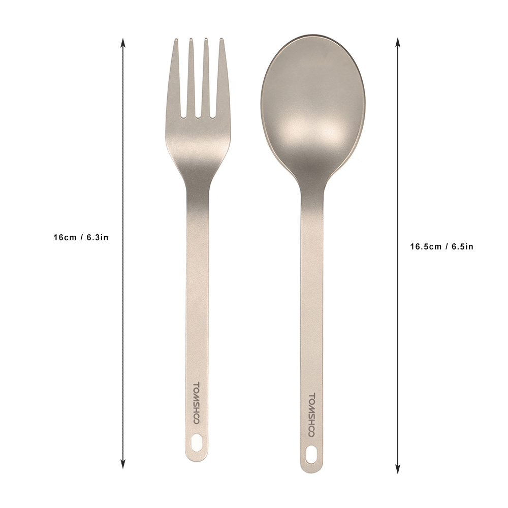 TOMSHOO Titanium Tableware Din - Camping Cooking And Cutlery Set recension och pris