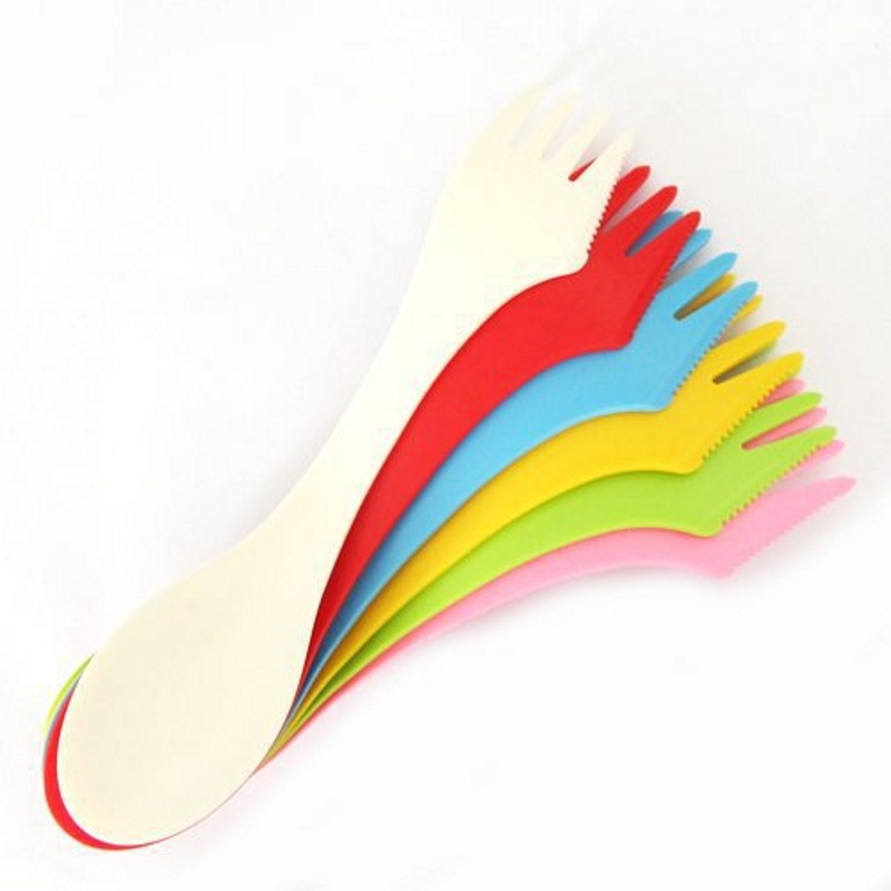 6PCS 3-in-1 Camp Utensils Set  - Camping Cooking And Cutlery Set recension och pris