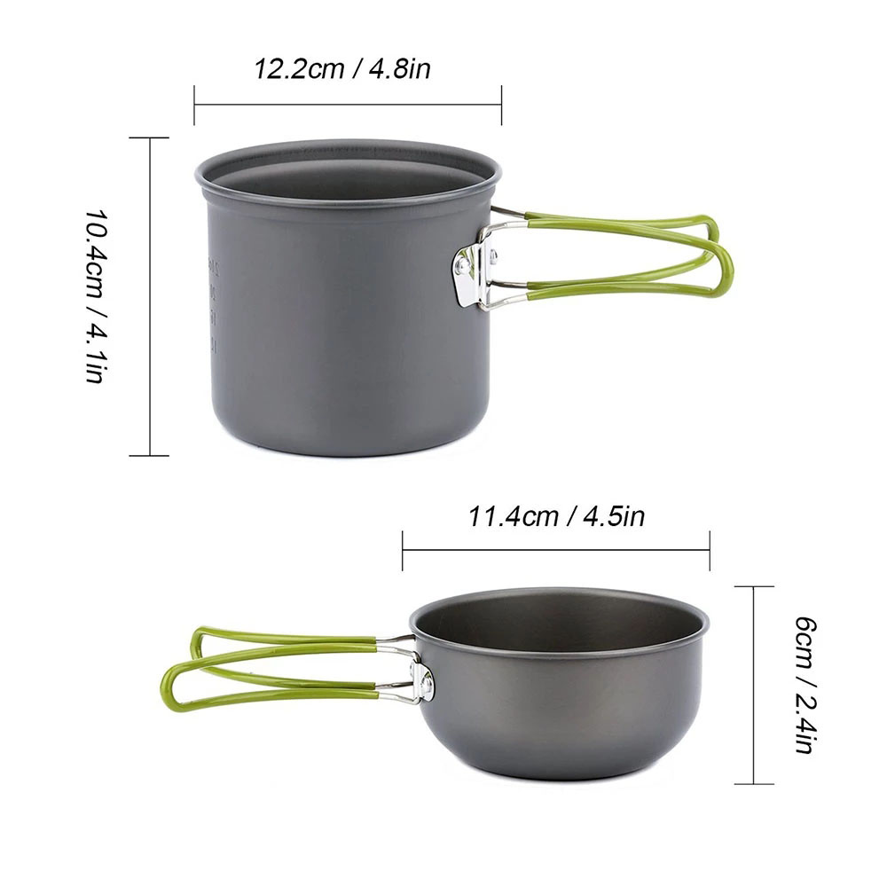 Camping Cookware Mess Kit Ultr - Camping Cooking Gear Set recension och pris