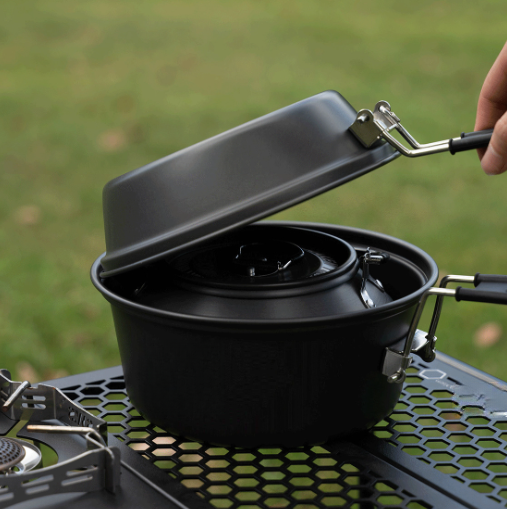 Lightweight Aluminum Alloy Cam - Camping Cooking Gear Set recension och pris