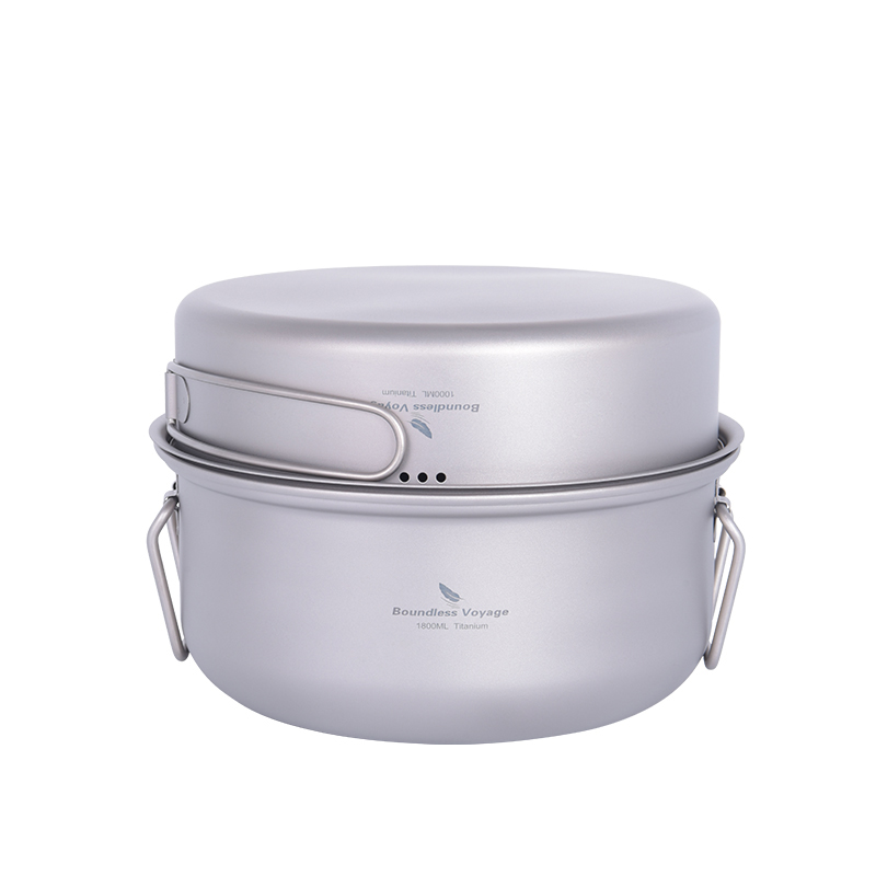 Boundless Voyage Titanium Stea - Camping Cooking Pan Set recension och pris