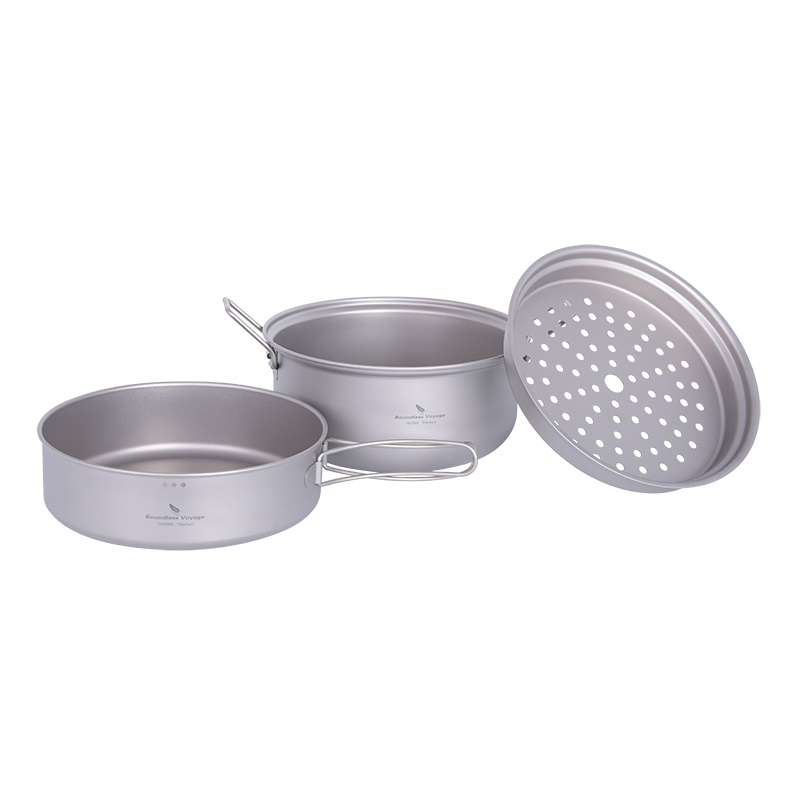 Boundless Voyage Titanium Stea - Camping Cooking Pan Set recension och pris