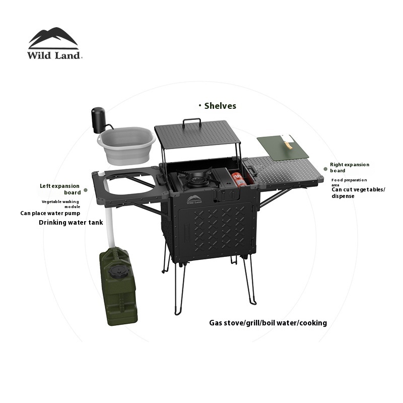 Portable Foldable Aluminum All - Camping Cooking Gear Set recension och pris