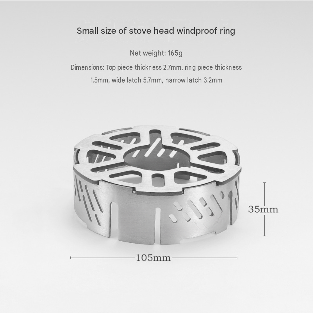 Stainless Steel Wind Shield Ri - Camping Cooking Ring recension och pris