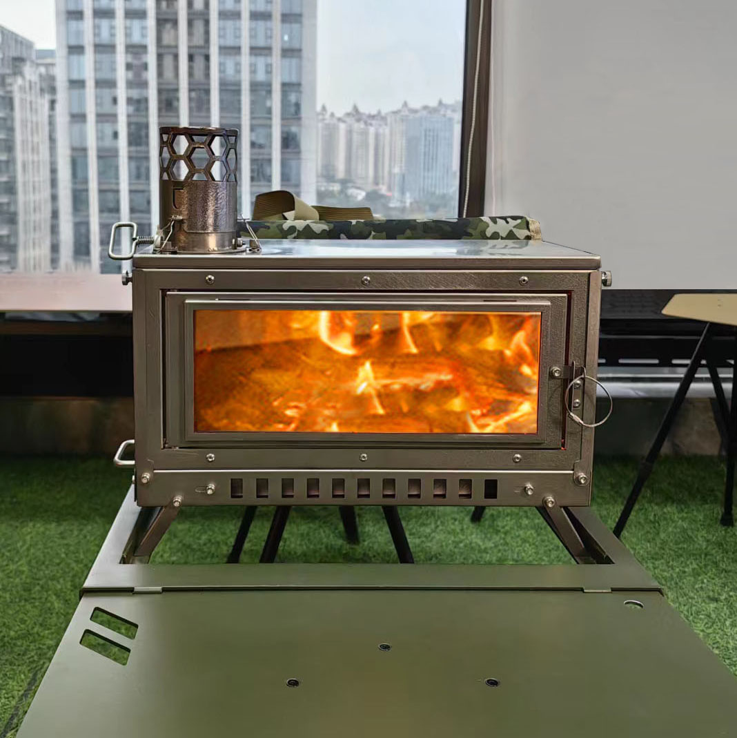 Firewood Stove Tent Stove Fold - Camping Cooking Grate recension och pris