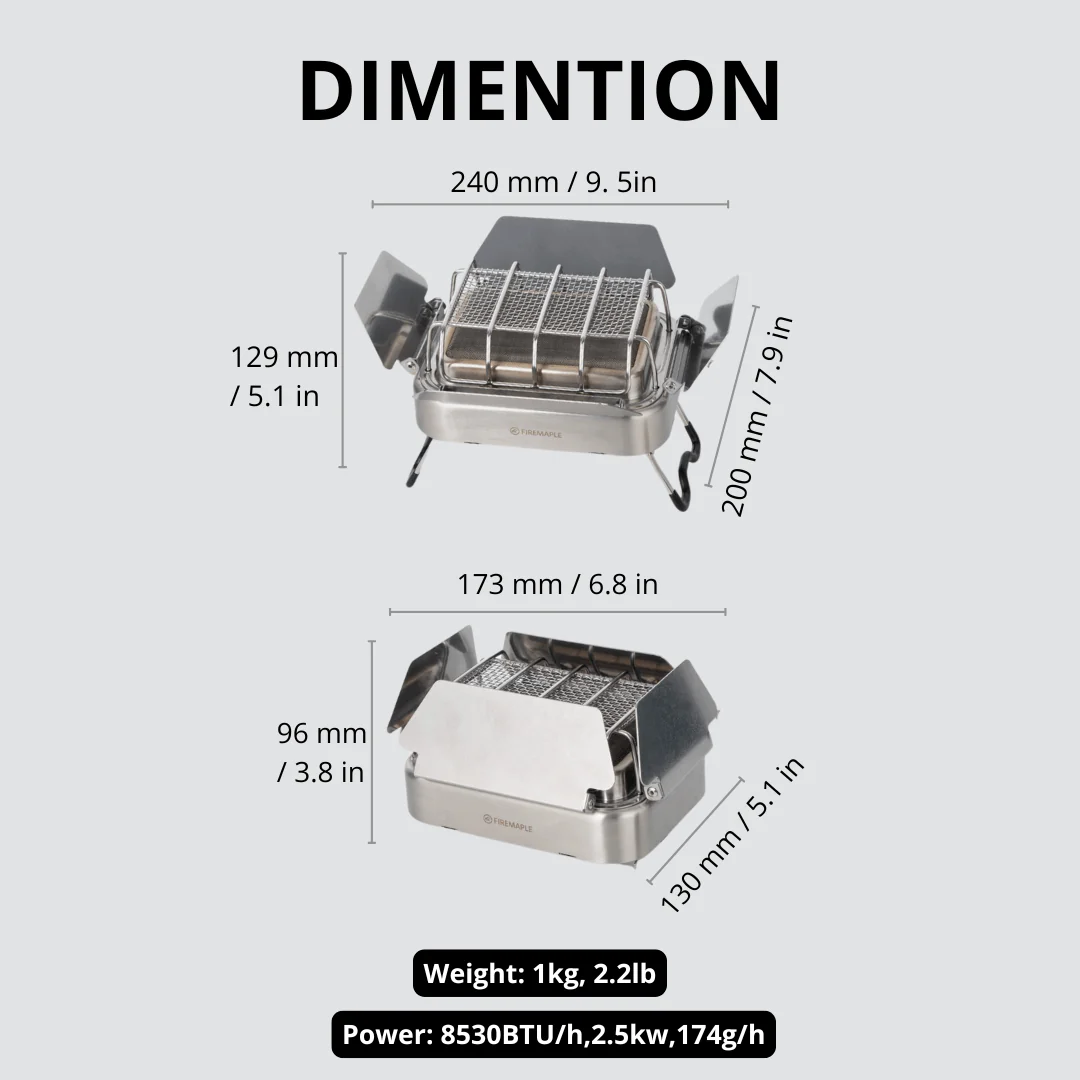 Fire-Maple Sunflower X Gas Cam - Camping Cooking Heater recension och pris