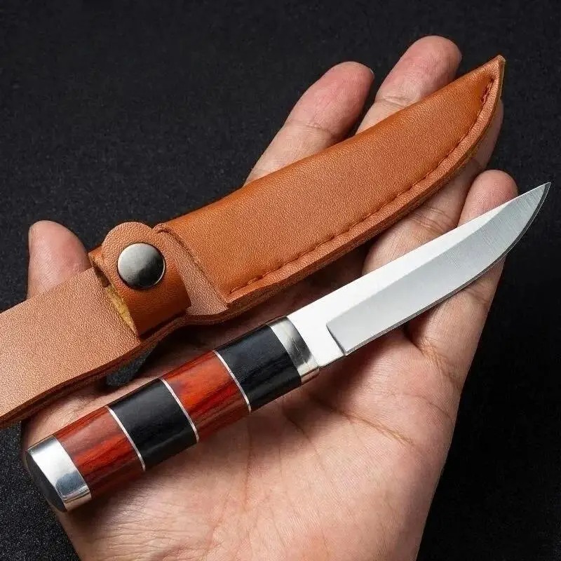 Premium Stainless Steel BBQ Kn - Camping Cooking Knife With Sheath recension och pris