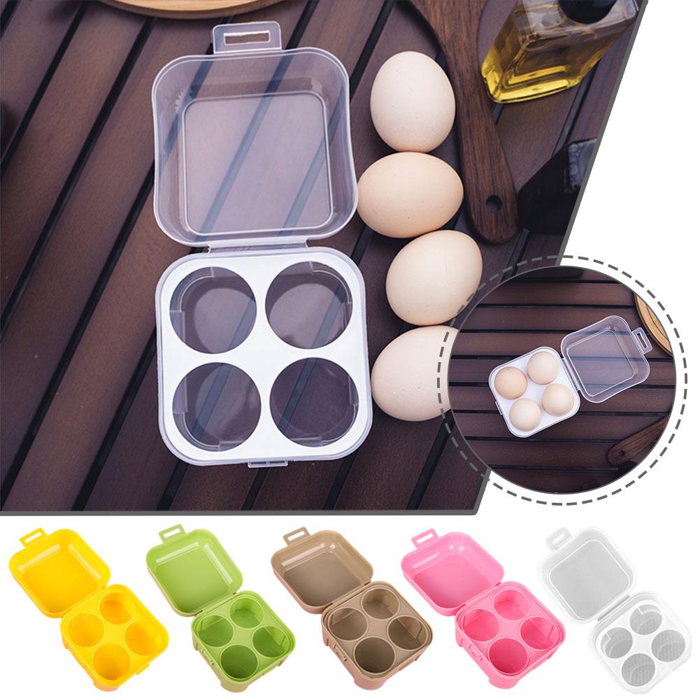 4 Grid Egg Storage Box Portabl - Camping Cooking Utensil Holder recension och pris