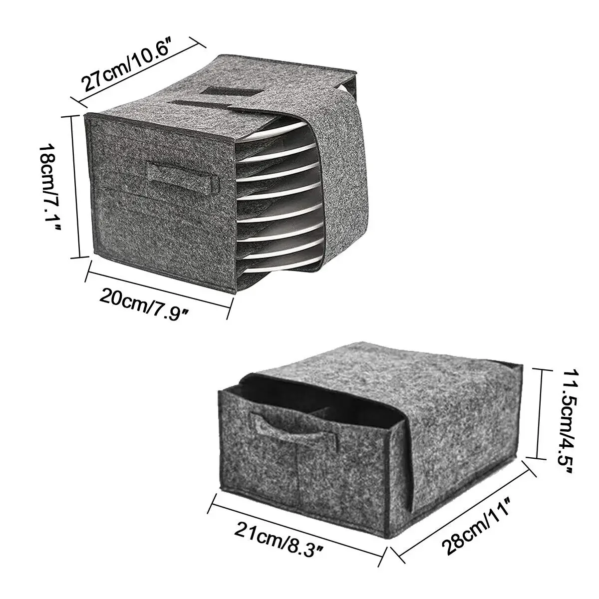 Felt Plate Dish Cup Storage Ba - Camping Cooking Utensil Holder recension och pris