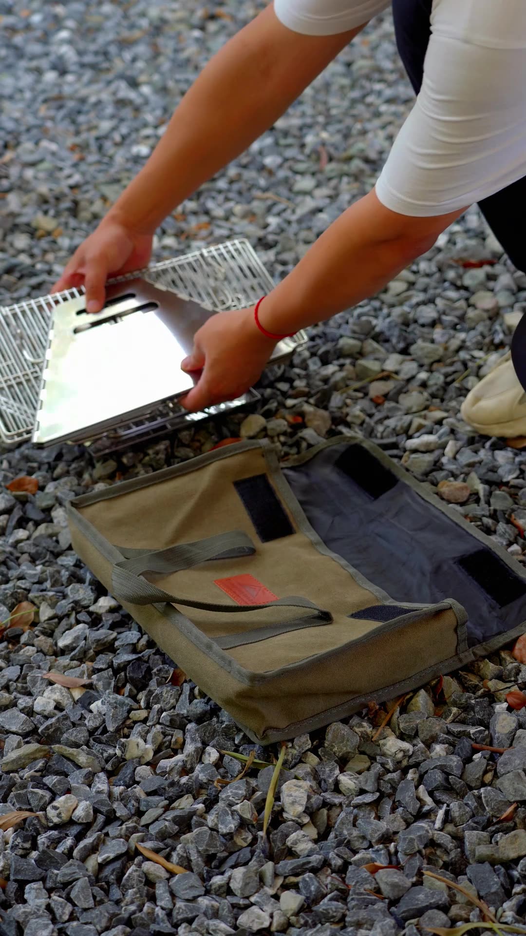 CAMPINGMOON Stainless Steel Fo - Camp Grill Portable Folding recension och pris