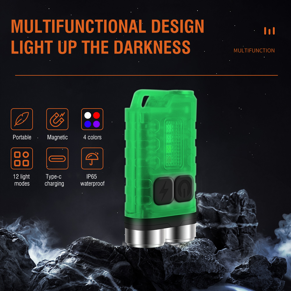 V3 EDC Flashlight Mini Keychai - Camping Cooking Fish recension och pris