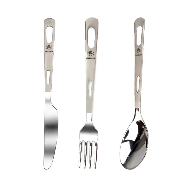 HWZBBEN Titanium Fork Spoon Kn - Camping Cooking And Cutlery Set recension och pris