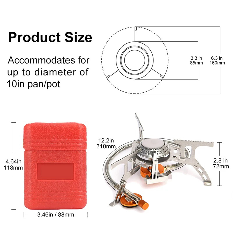 Camping Gas Stove Portable Fol - Camping Cooking Grate recension och pris