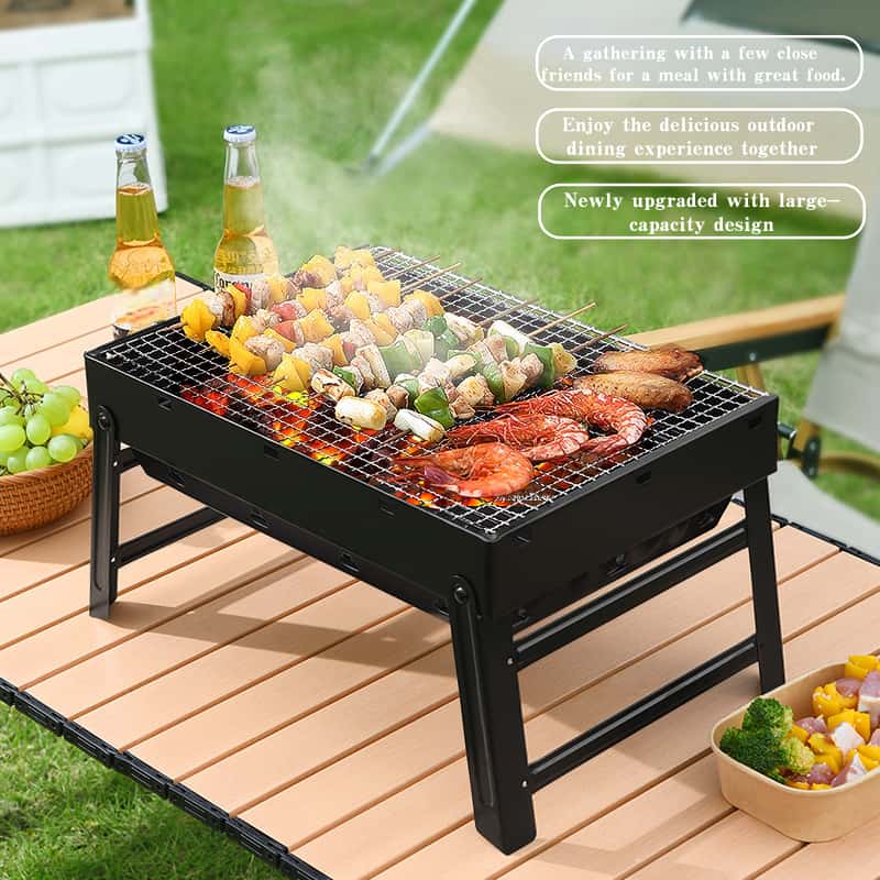 Outdoor folding portable barbe - Camp Grill Portable Folding recension och pris