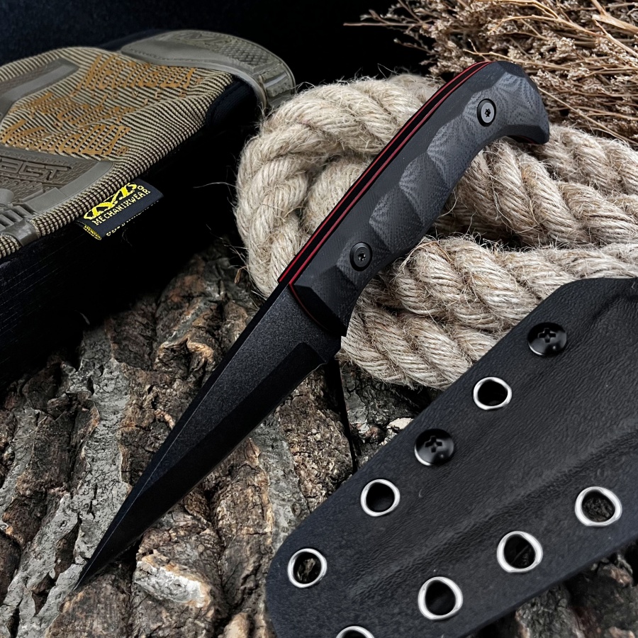 Handmade G10 Handle Outdoor Ca - Camping Cooking Knife With Sheath recension och pris