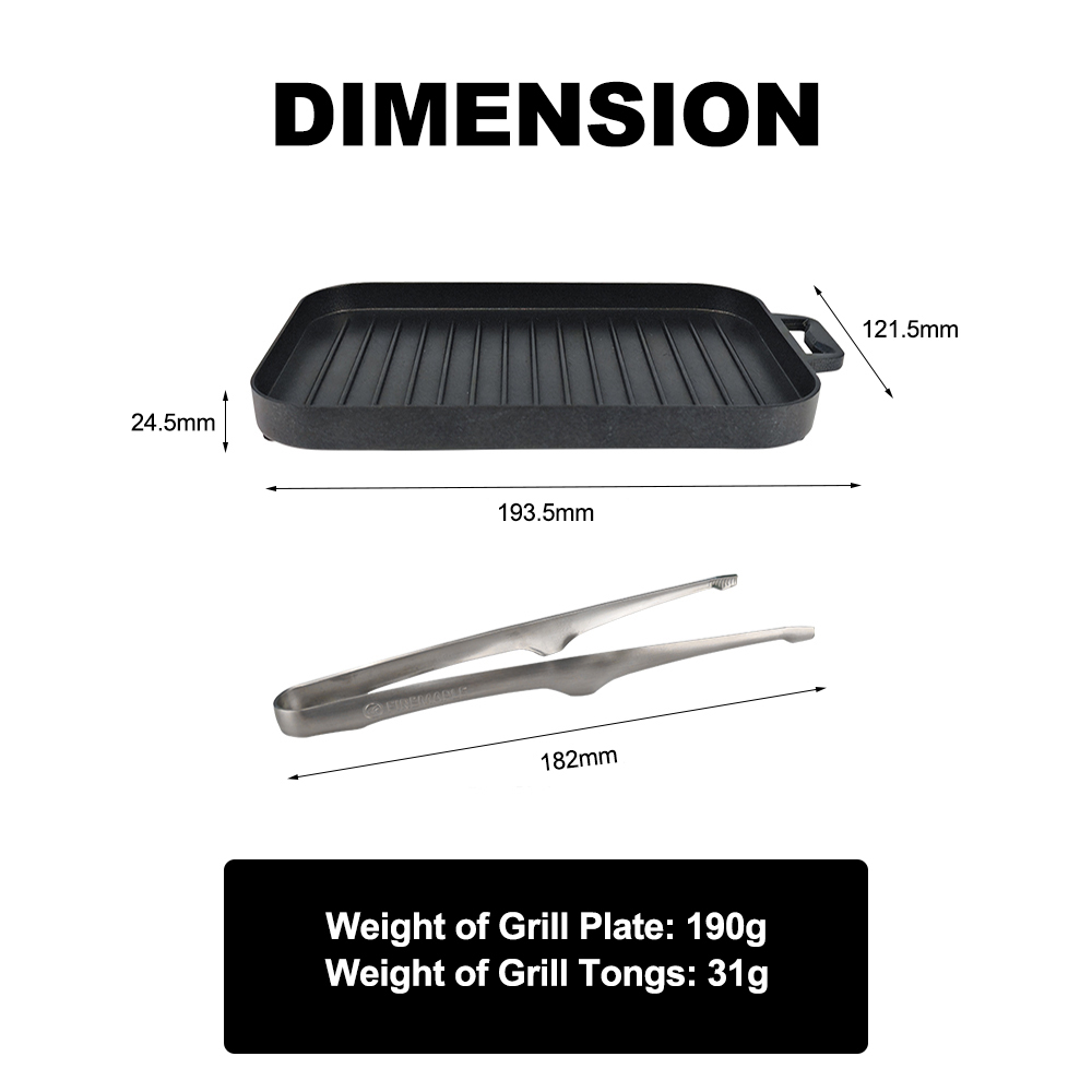 FireMaple Mini Grill Plate Set - Camping Cooking On Fire recension och pris