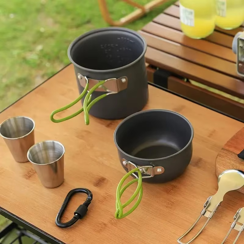 Outdoor Hiking Picnic Cookware - Camping Cooking Gear Set recension och pris