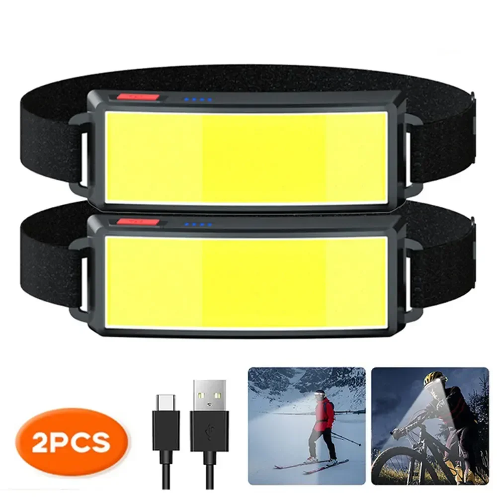 COB Portable LED Headlights Ou - Camping Cooking Fish recension och pris