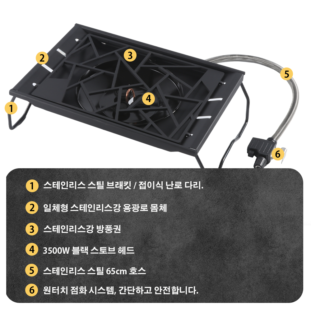 Pandatour Camping IGT Stove 65 - Camping Cooking Equipment Gas recension och pris