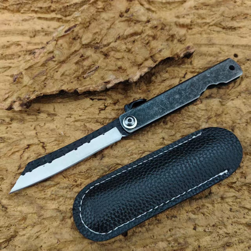 Higonokami  Handmade Stonewash - Camping Cooking Knife With Sheath recension och pris