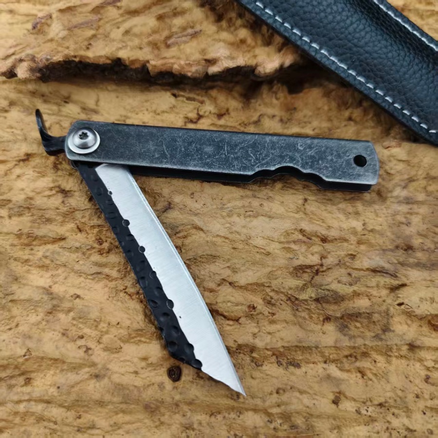 Higonokami  Handmade Stonewash - Camping Cooking Knife With Sheath recension och pris
