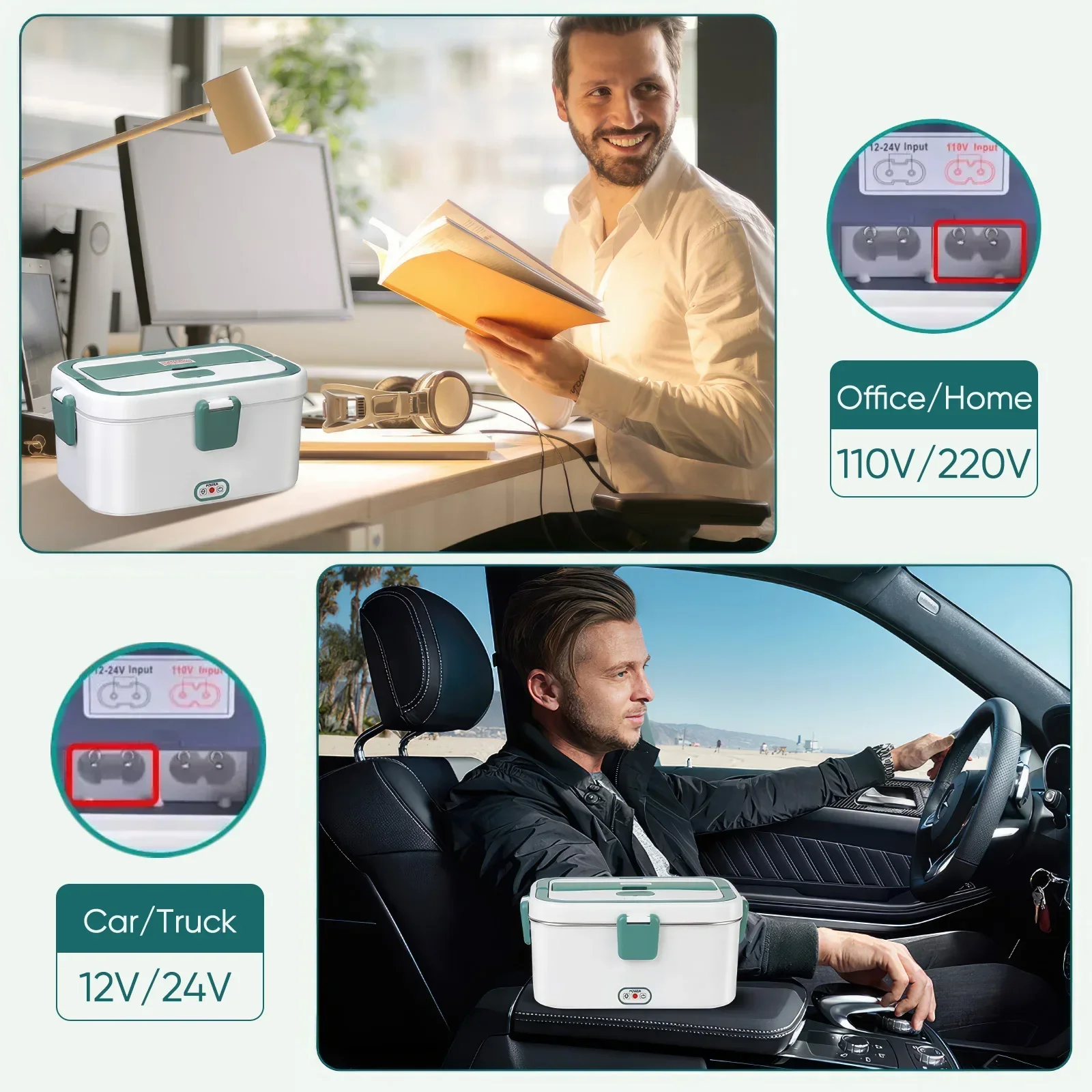 Electric Lunch Box Food Warmer - Camping Cooking Electric recension och pris