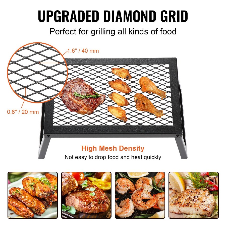 Folding Campfire Grill Heavy D - Camping Cooking Over Fire recension och pris