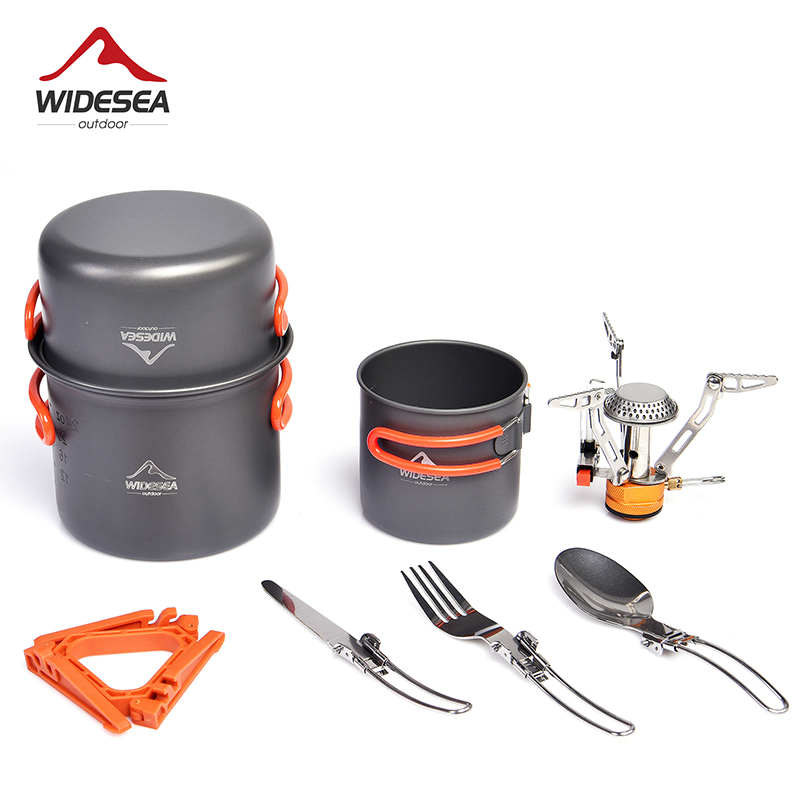 Widesea Camping Cookware Set O - Camping Cooking Pan Set recension och pris