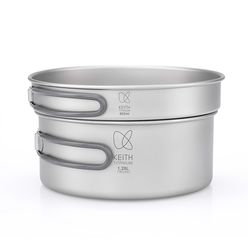 KEITH Pure Titanium 2-Piece Co - Camping Cooking Pan Set recension och pris