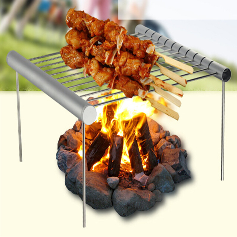 Fold Mini Stainless Steel BBQ  - Camp Grill Portable Folding recension och pris