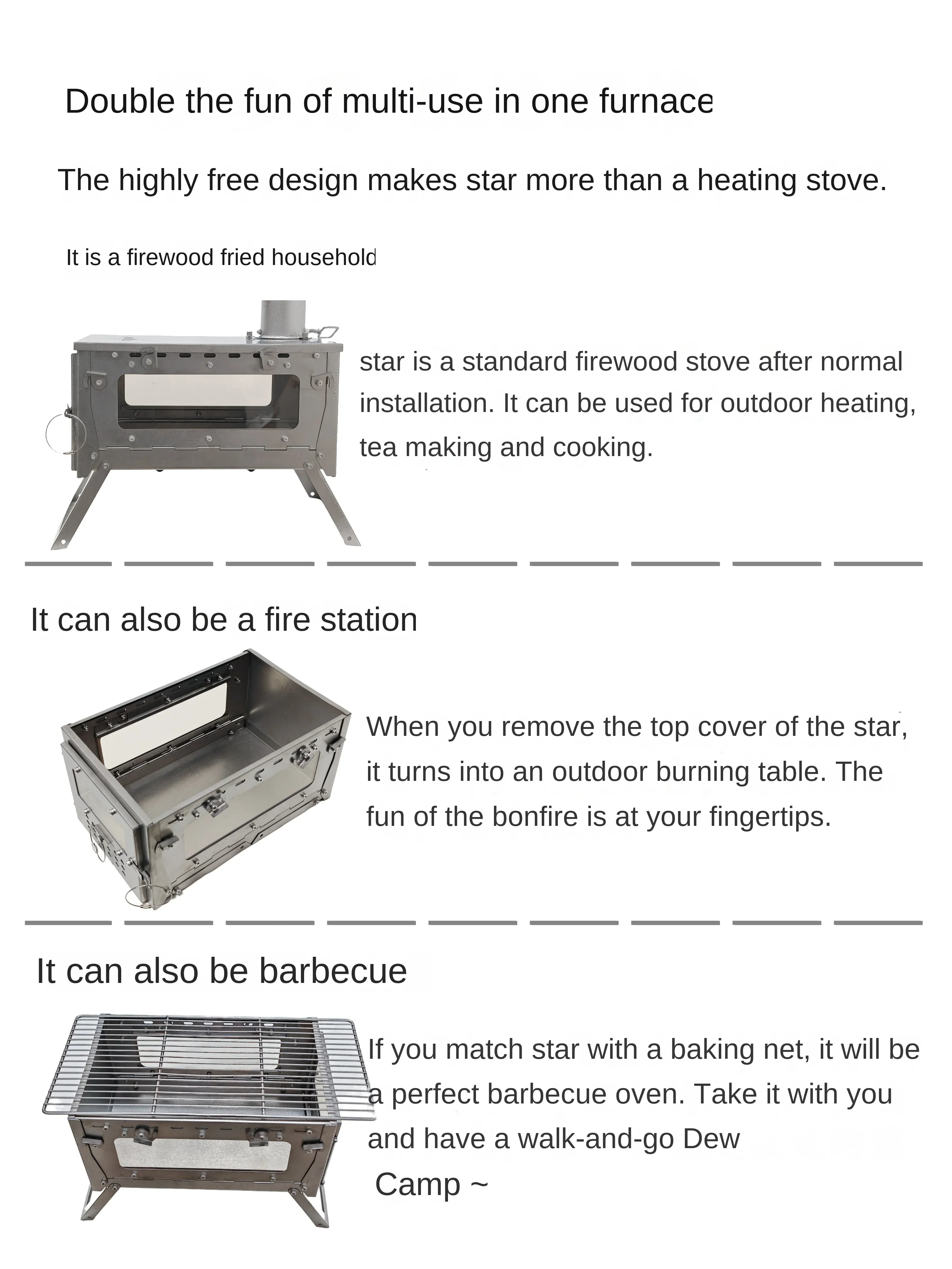 WT Star Ti Titanium Alloy Fold - Camping Cooking Equipment Gas recension och pris