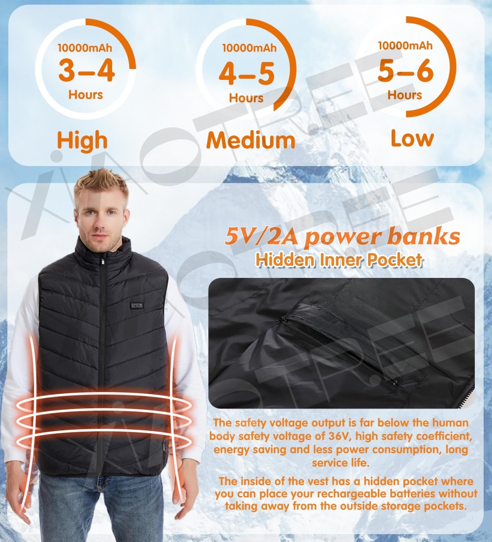 28/9 Areas Heated Vest Men Jac - Camping Cooking Electric recension och pris