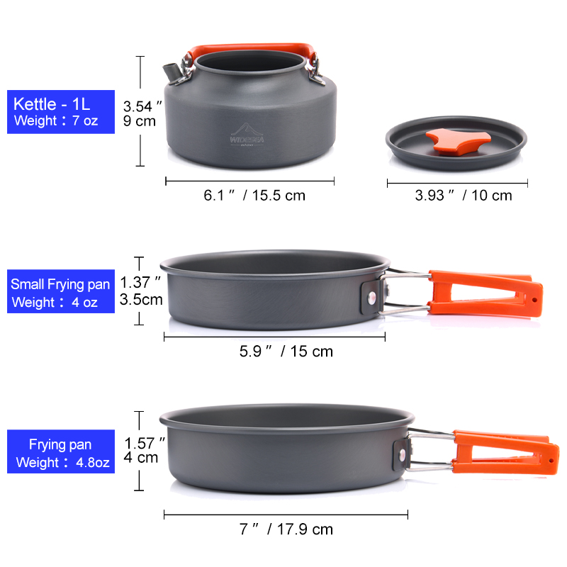 Widesea Camping Outdoor Cookwa - Camping Cooking Bundle recension och pris