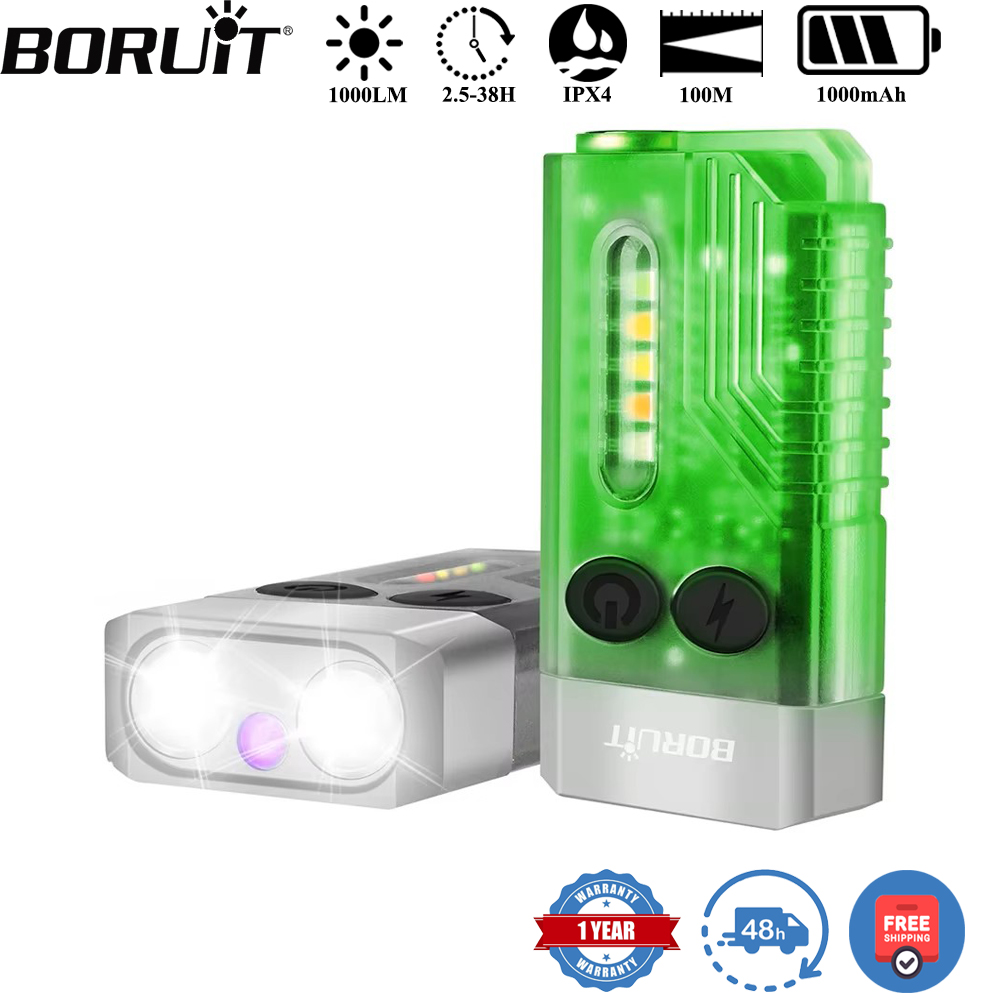 BORUiT V10 Keychain UV LED EDC - Camping Cooking Fish recension och pris