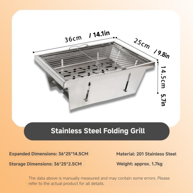 WESTTUNE IGT Barbecue Grill Fo - Camp Grill Portable Folding recension och pris